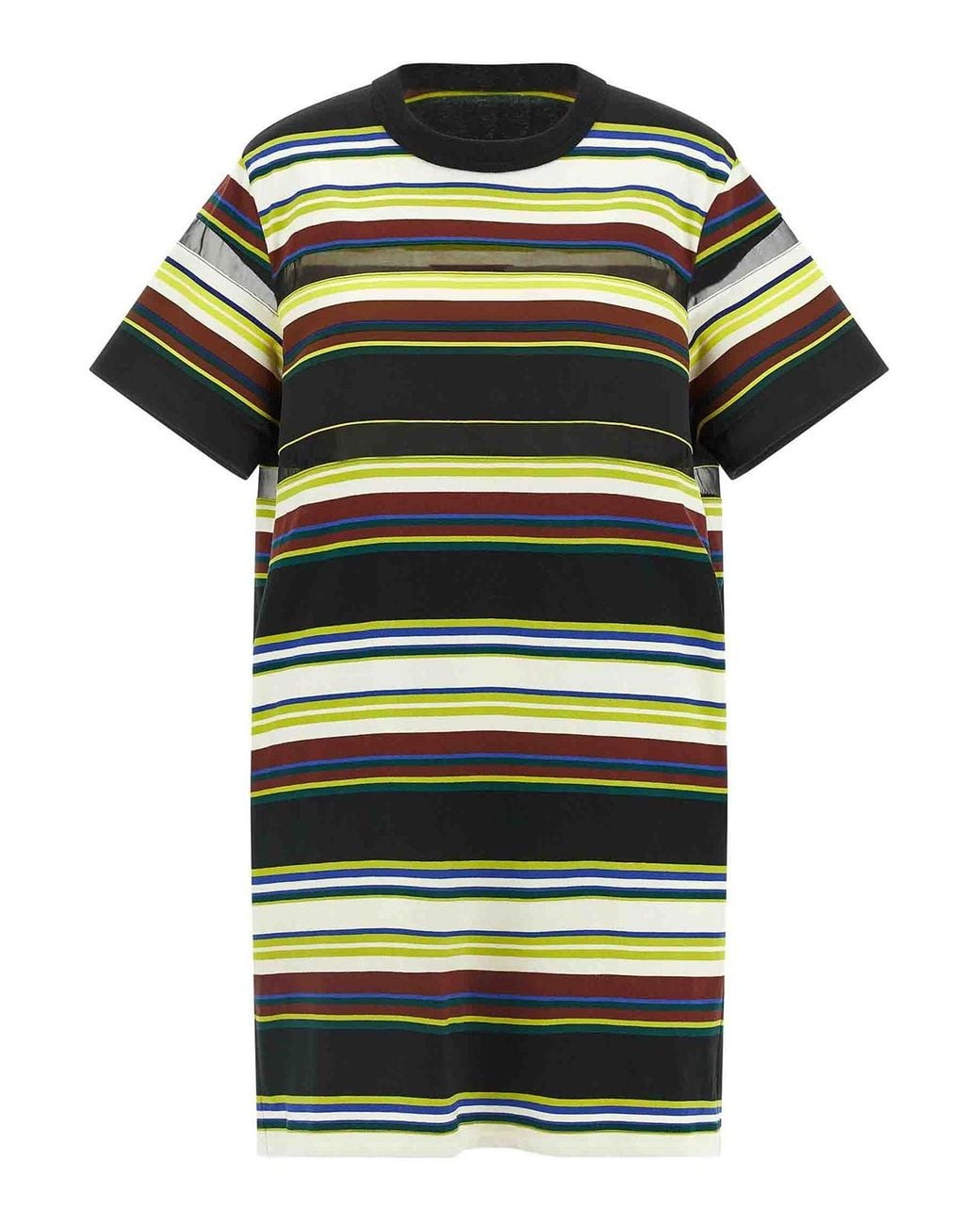 Sacai Green T-Shirt Dress