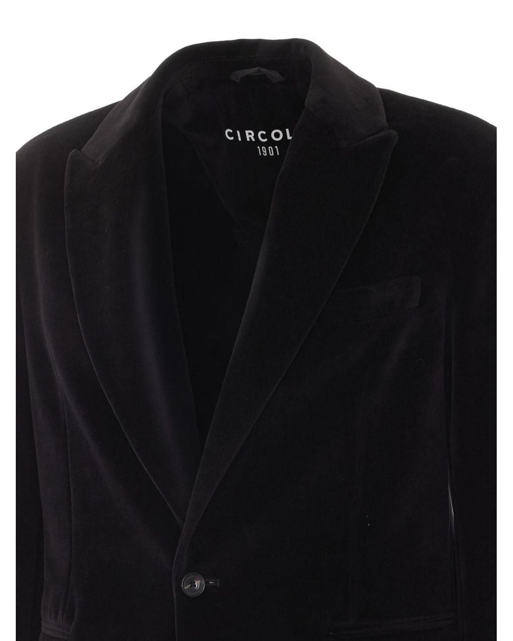 Circolo 1901 Black Single-Breasted Blazer for men