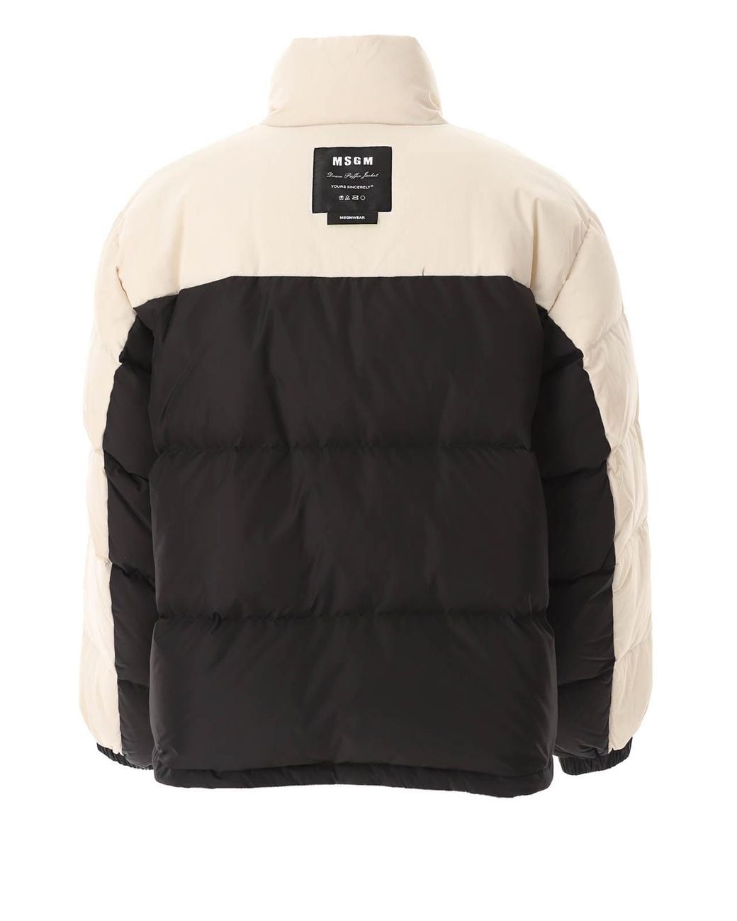 MSGM Black Down Jacket for men
