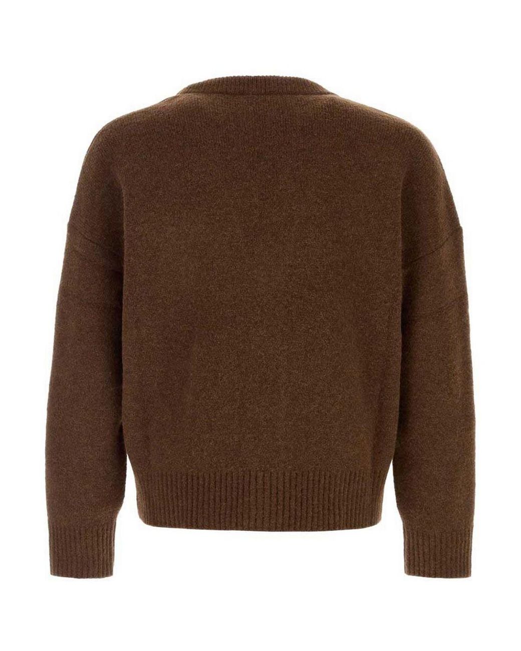 AMI Rundhalspullover in Brown für Herren