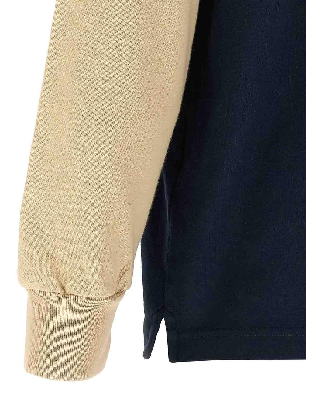 J.W. Anderson Blue Contrast Collar Polo Shirt for men