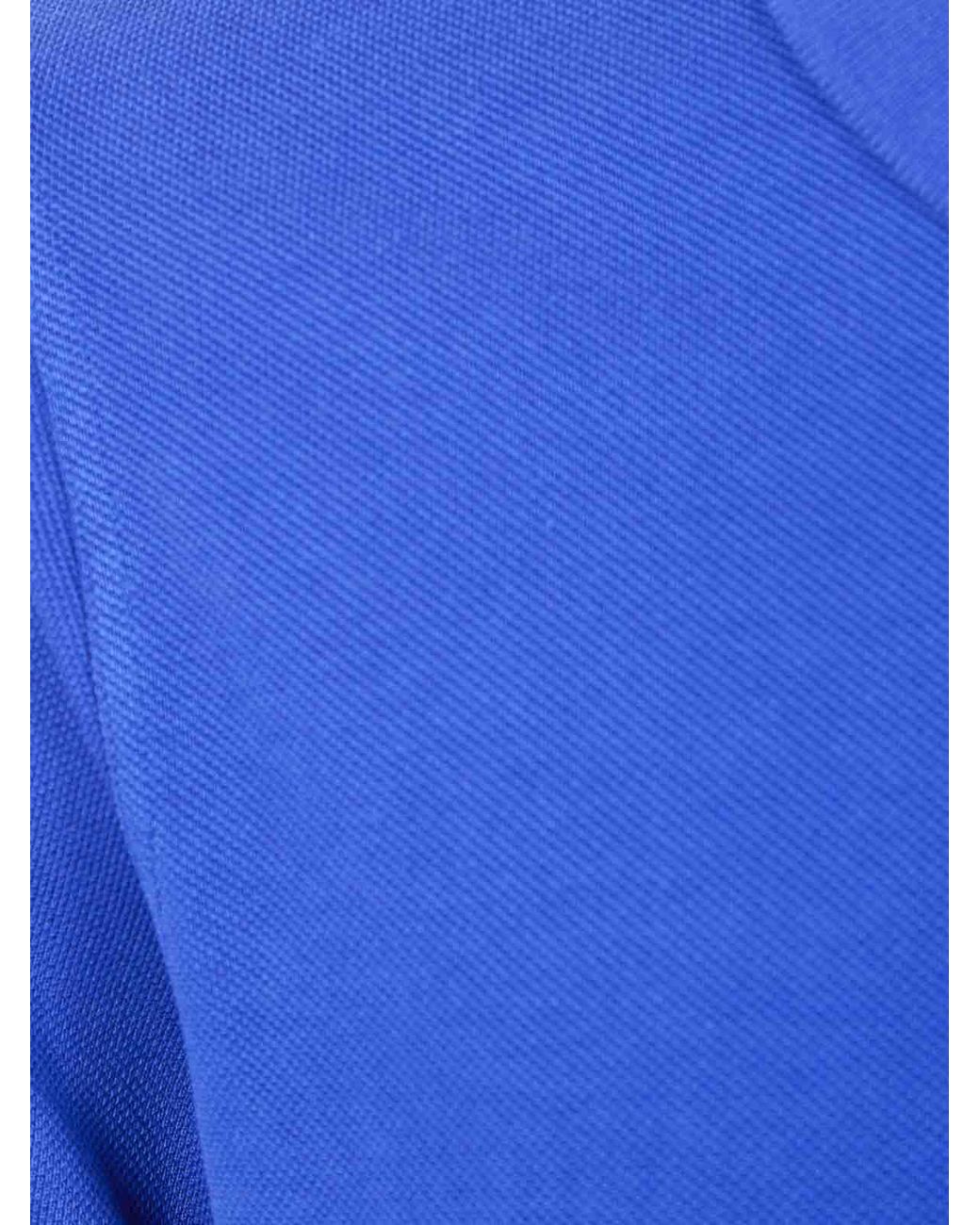 Tom Ford Blue Lyocell Piquet Short Sleeves Polo Shirt for men