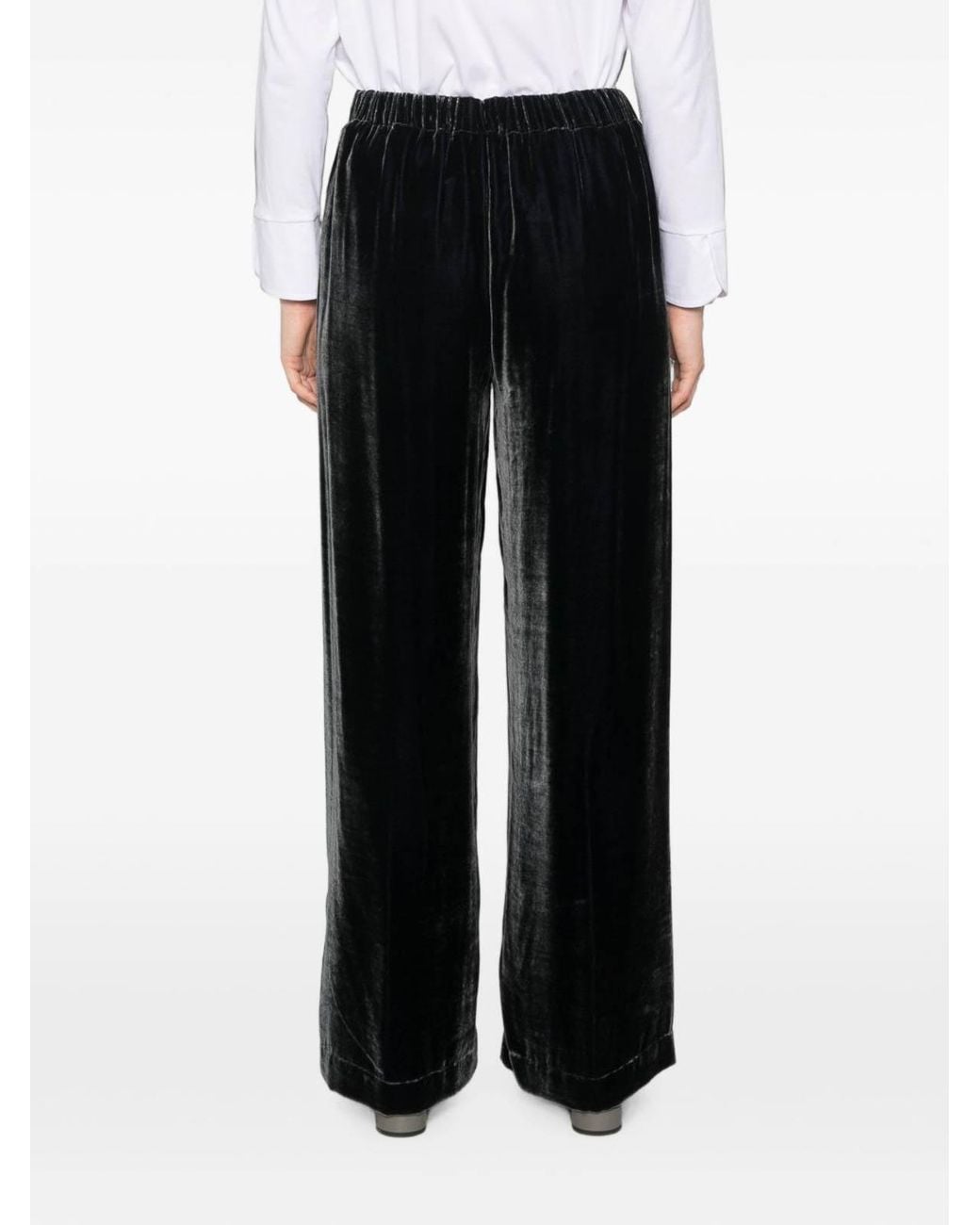 Whyci Black Chenille Trousers
