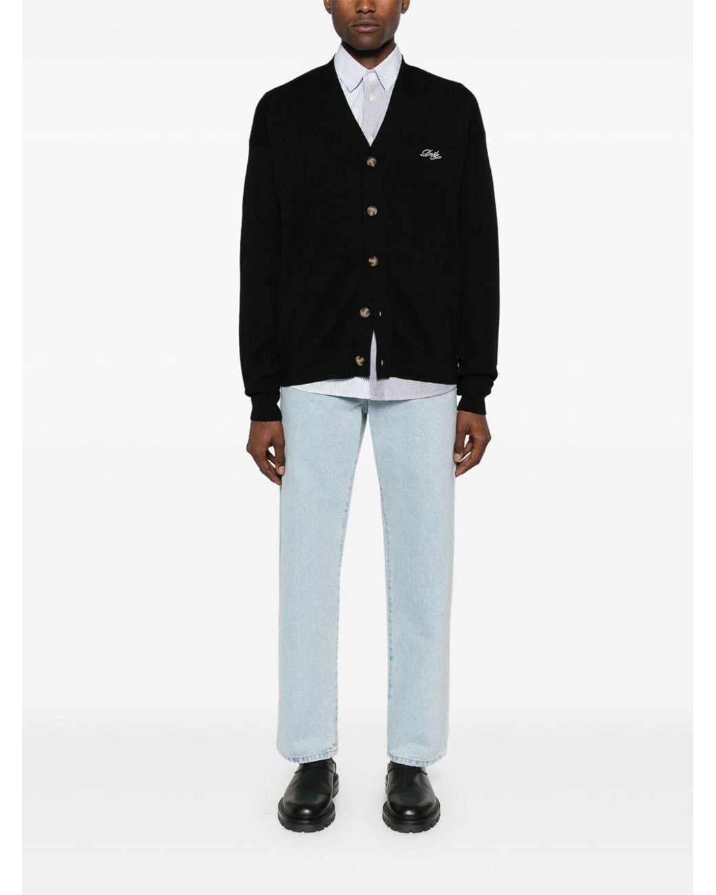 Drole de Monsieur Black Top Le Cardigan Drle for men