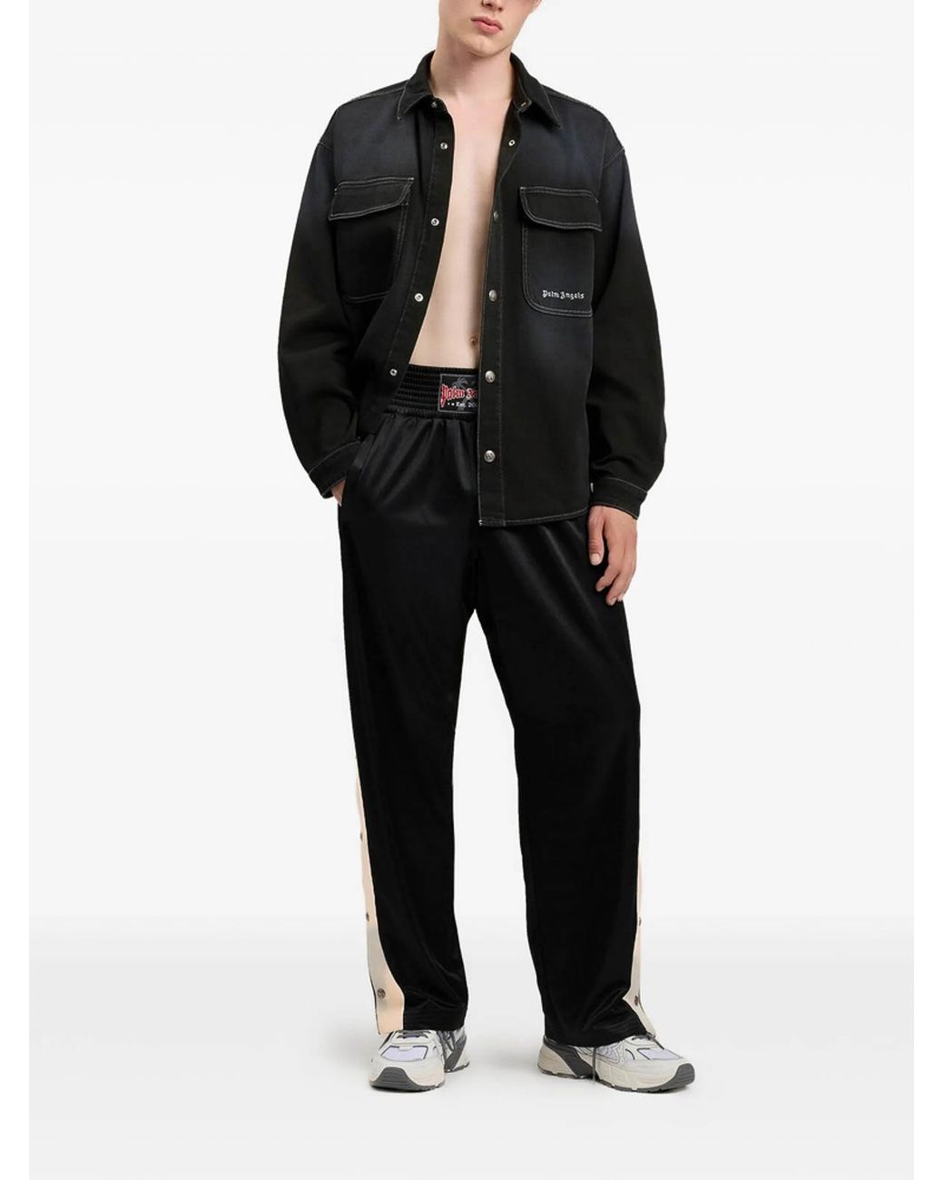 Palm Angels Black Shirt for men