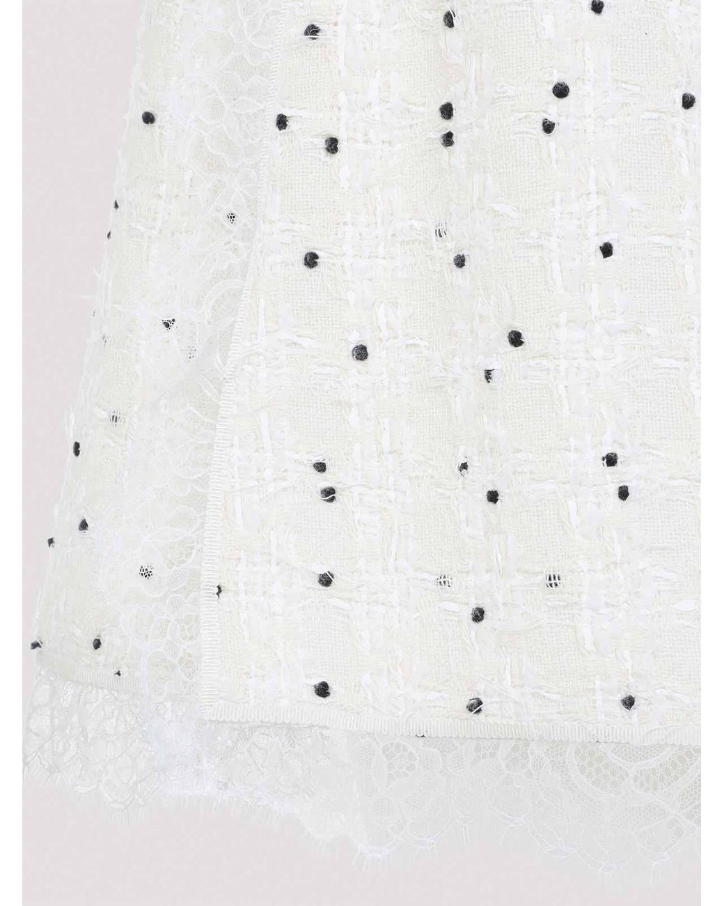 Giambattista Valli White Cotton Mini Skirt