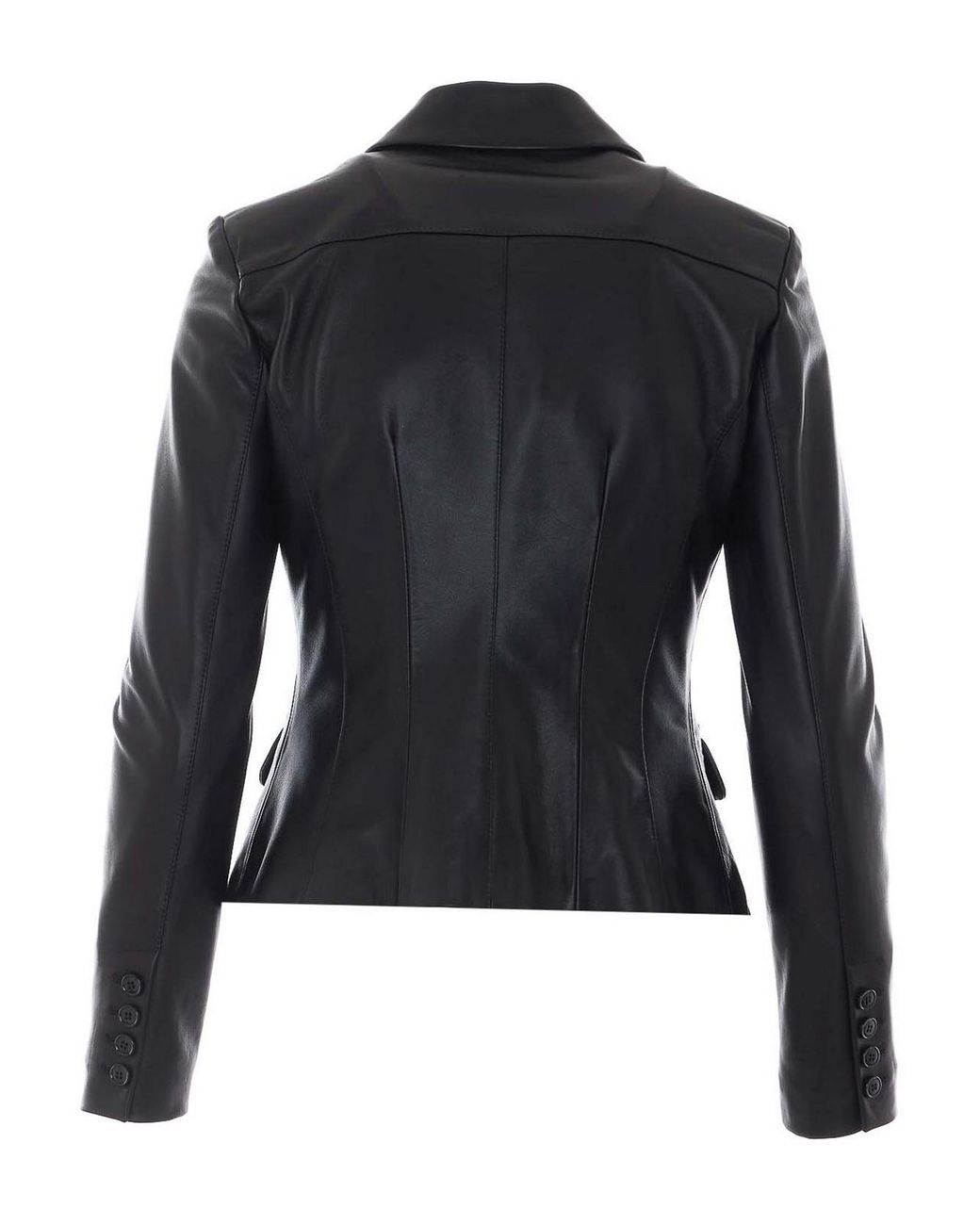 Elisabetta Franchi Black Leather Jacket