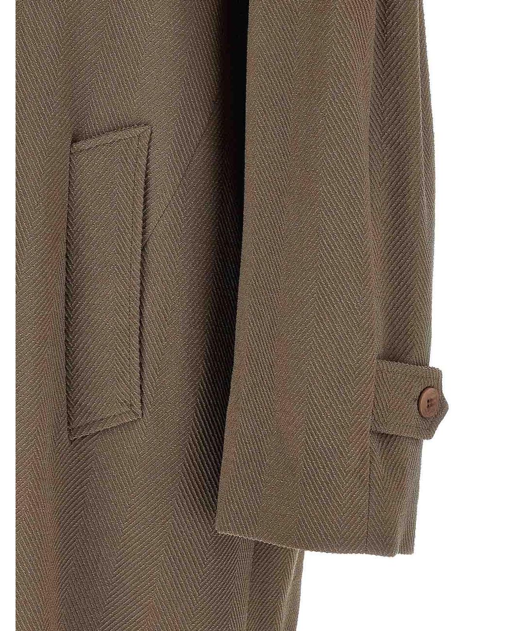 Magliano Brown Caligo Coat for men