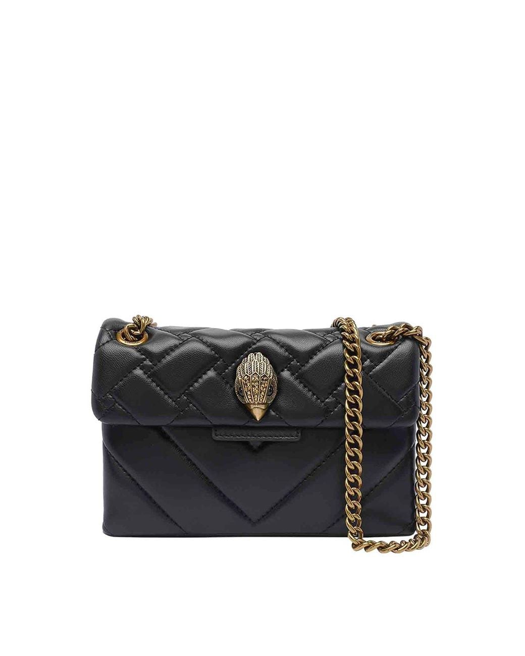Kurt Geiger Black Mini Kensington Shoulder Bag