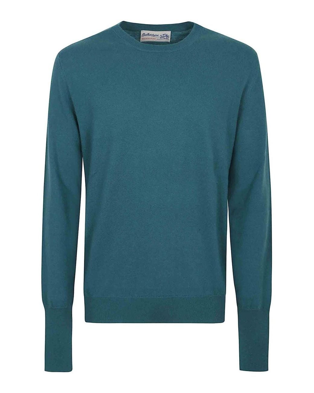 Ballantyne Blue Round Neck Pullover for men