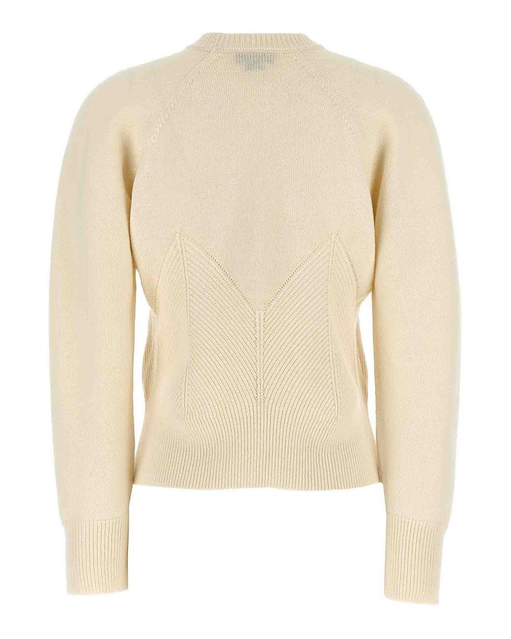 McQueen Natural 'Chevron Corset' Sweater