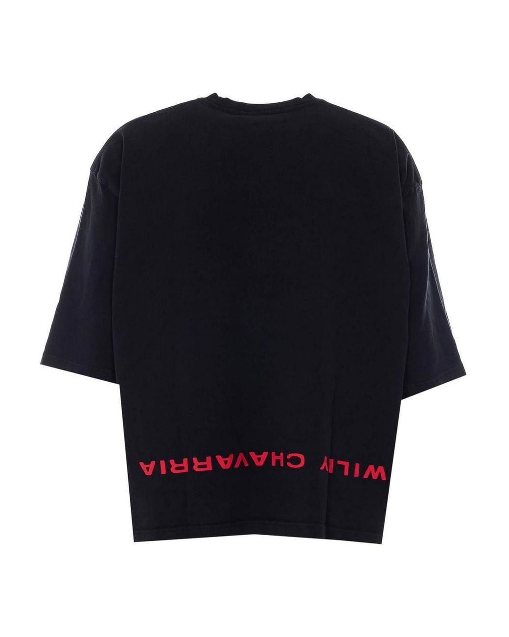 Willy Chavarria Blue Welcome To America T-Shirt for men