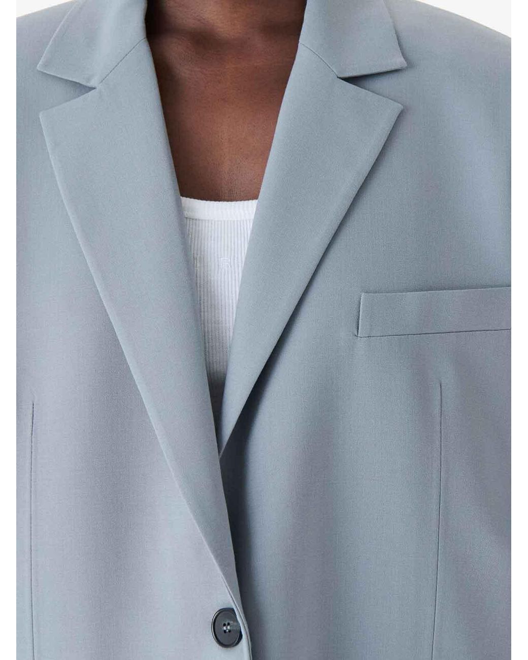 IRO Blue Single-Breasted Jacket