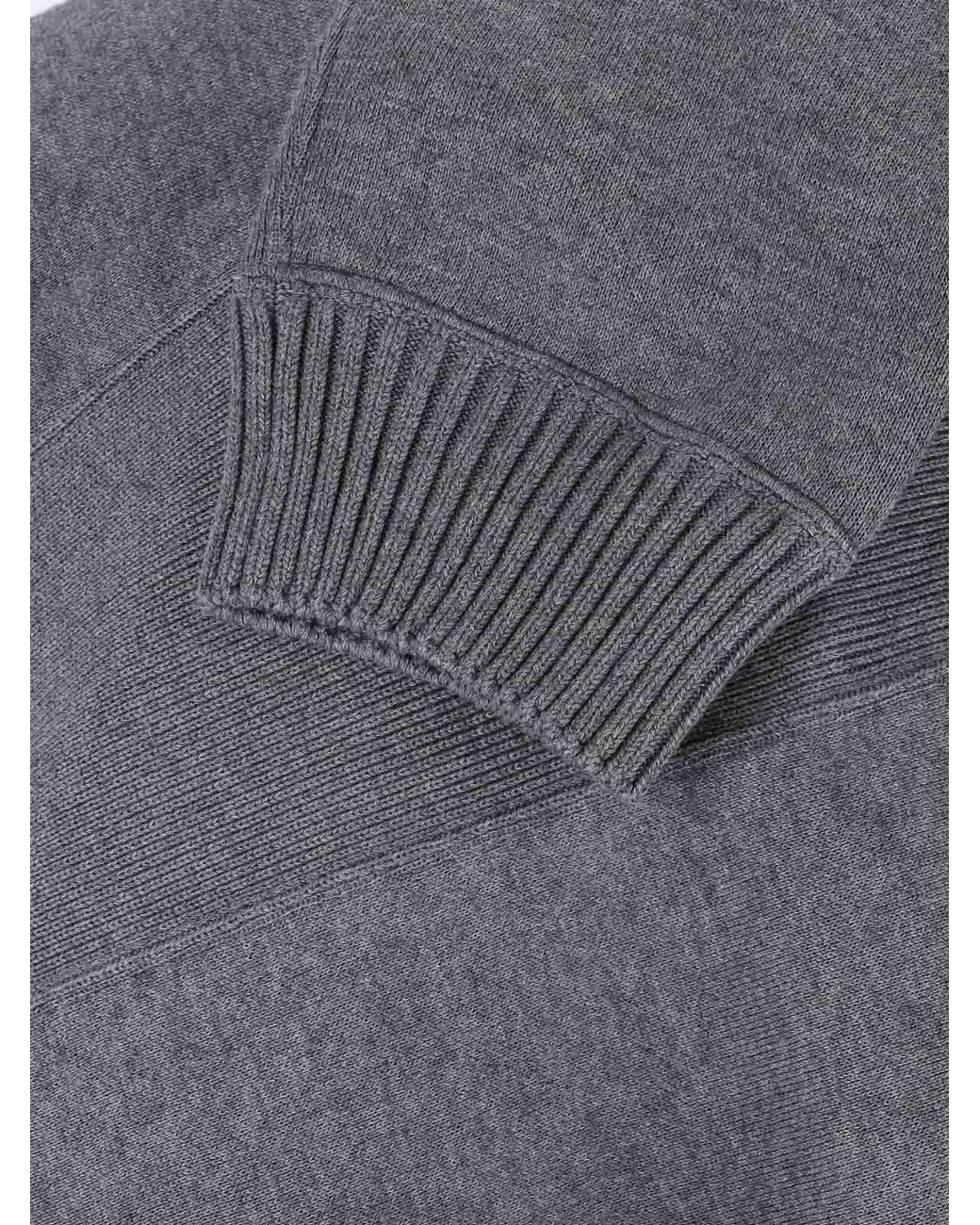 Sacai Gray Zip-Up Hoodie for men