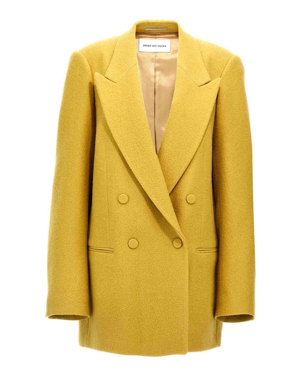 Dries Van Noten Yellow Blink Blazer