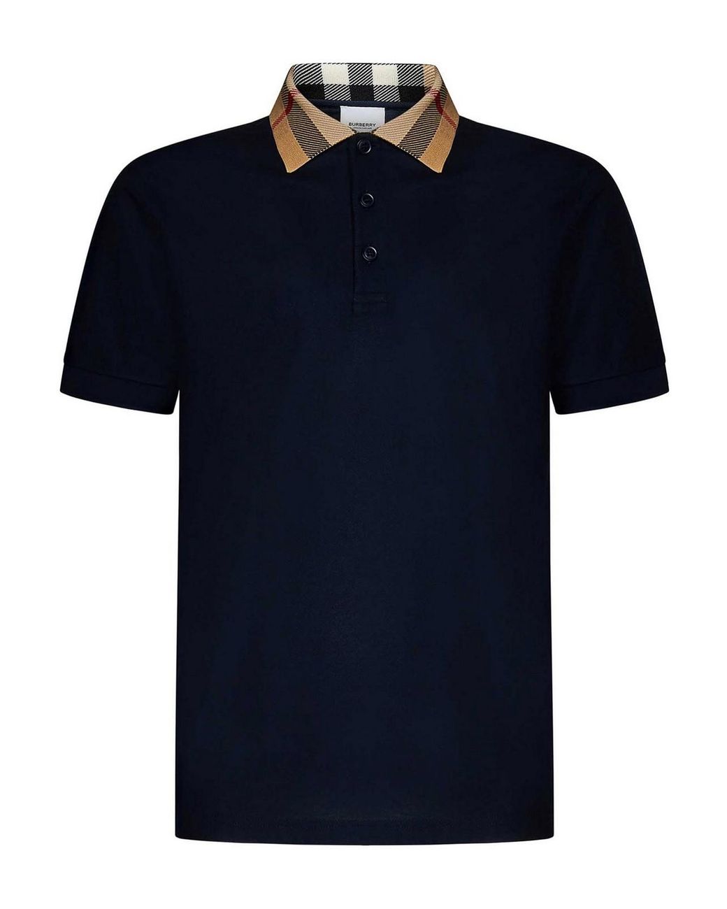 Burberry navy best sale blue polo shirt
