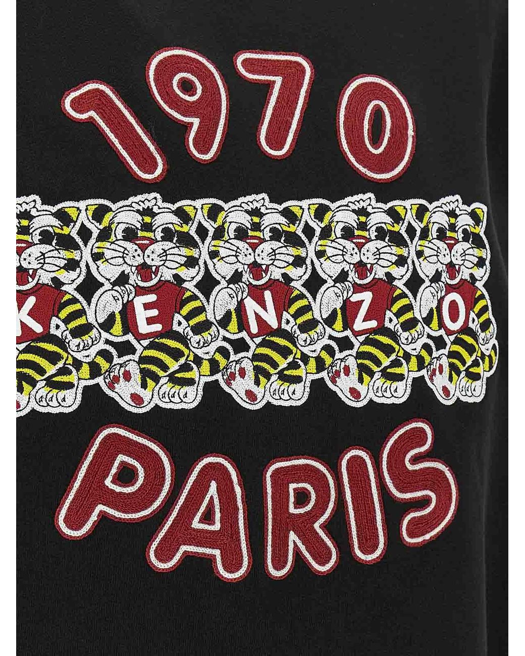 KENZO Black 'wild Tiger Embroidered' Sweatshirt for men