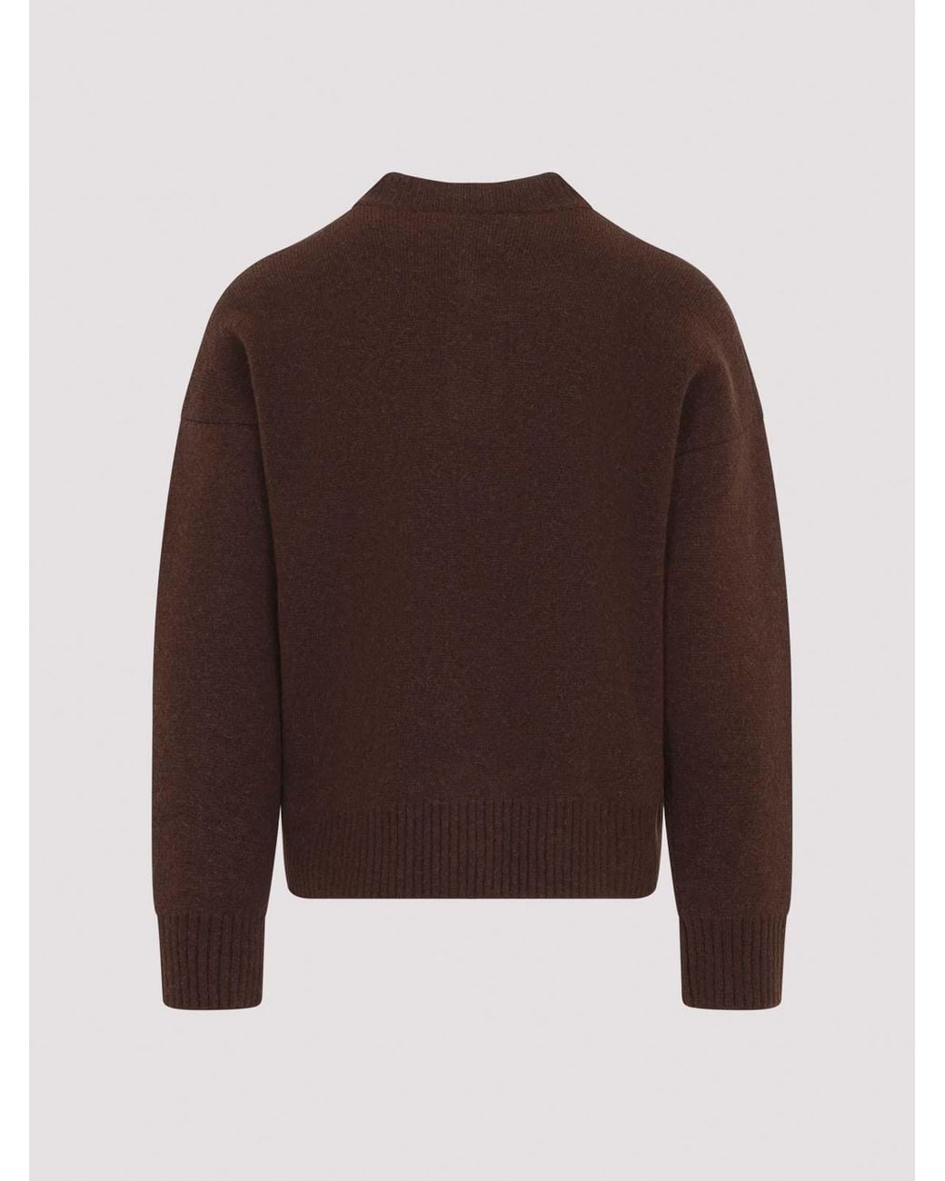 AMI Brown Adc Cardigan for men