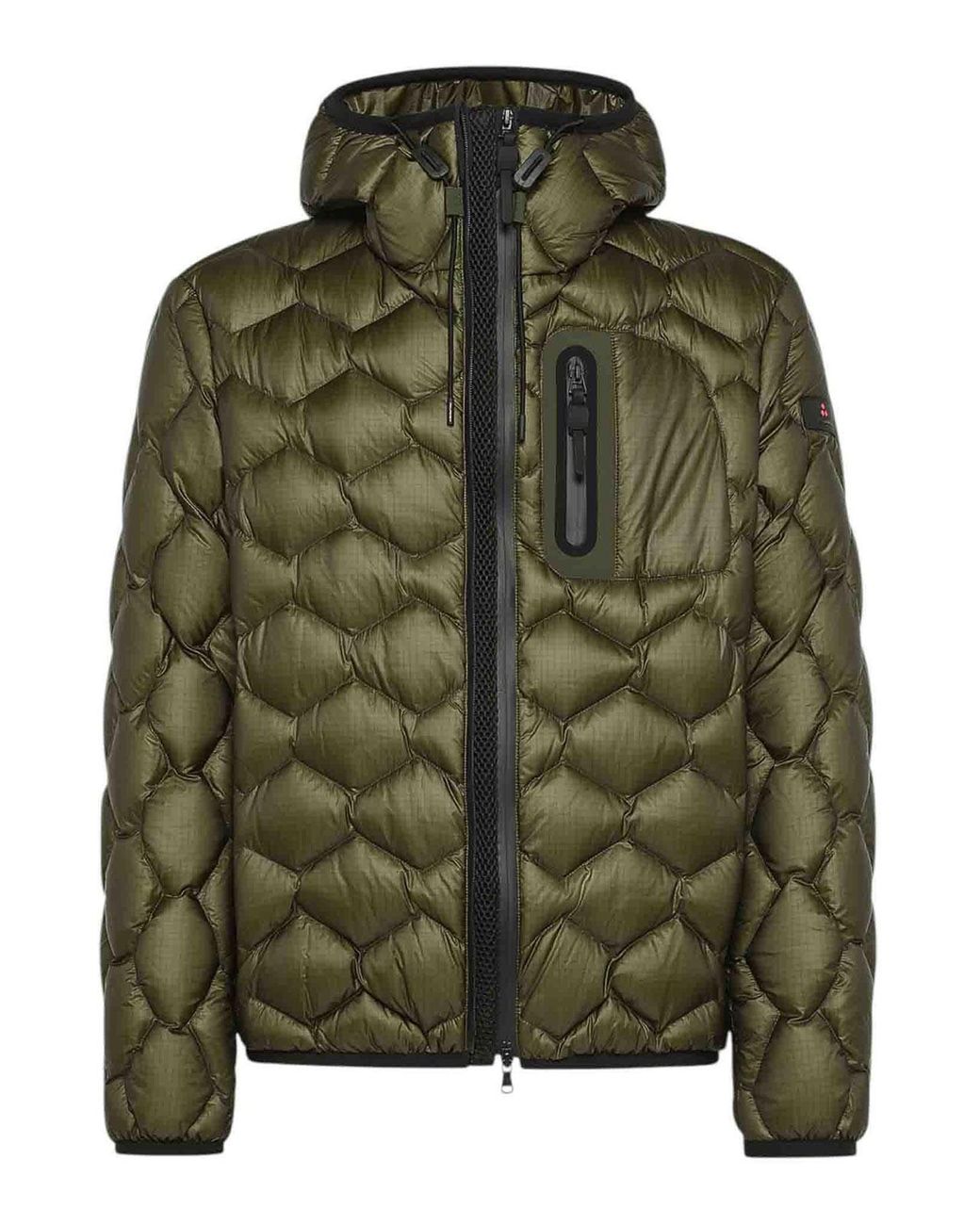 Peuterey Green Padded Coat for men