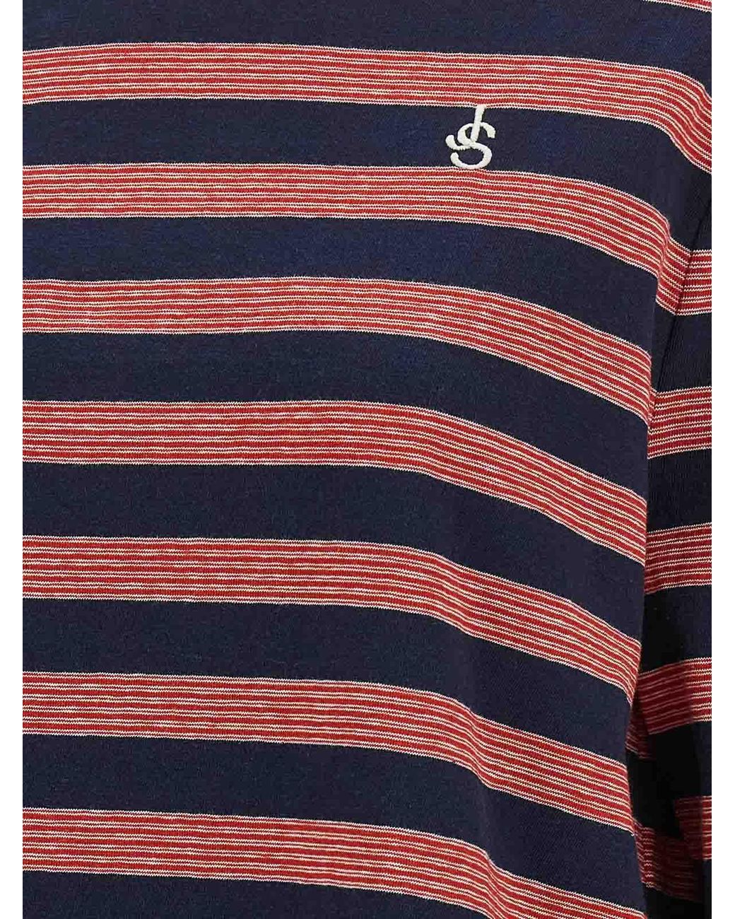 Jil Sander Blue Striped T-Shirt