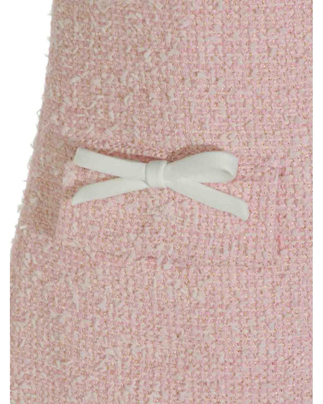 Self-Portrait Pink Boucl Mini Dress