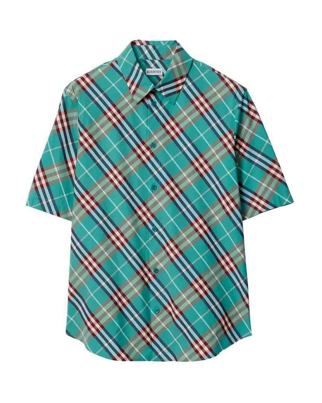 Burberry Blue Robert Check Shirt for men