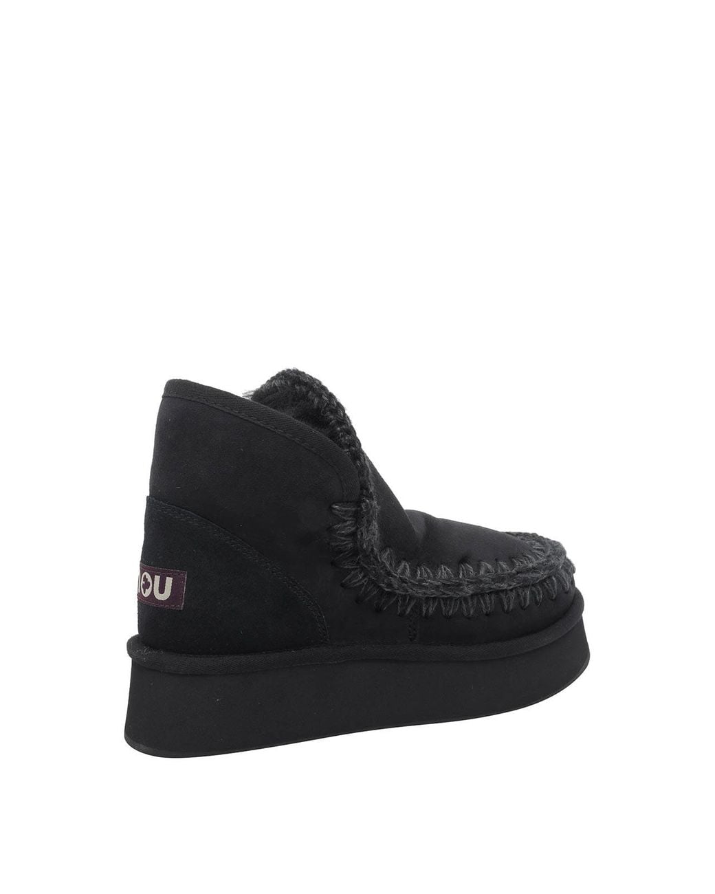 Mou Black Mini Eskimo Platform Boots