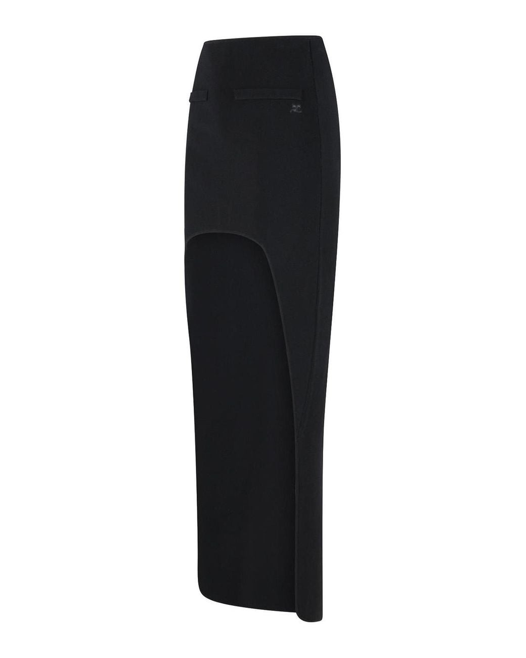Courreges Black Long Skirt