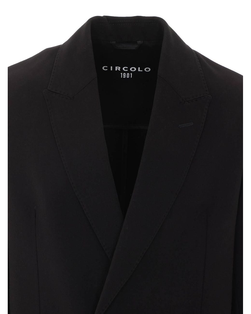 Circolo 1901 Black Double Breasted Jacket for men