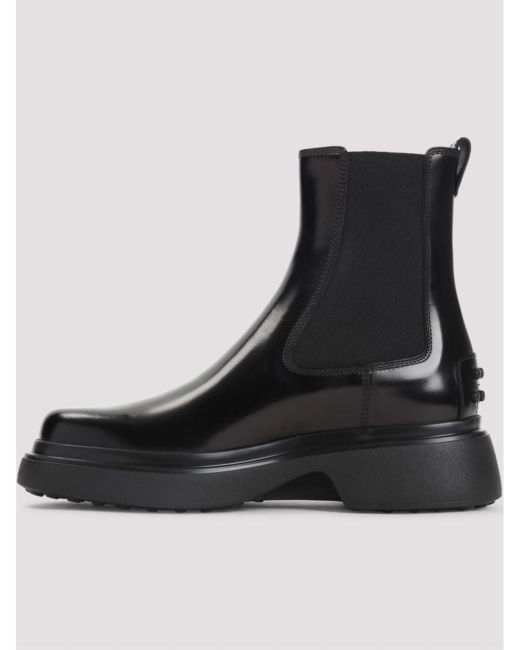 Tod's Black Tods Leather Ankle Boots
