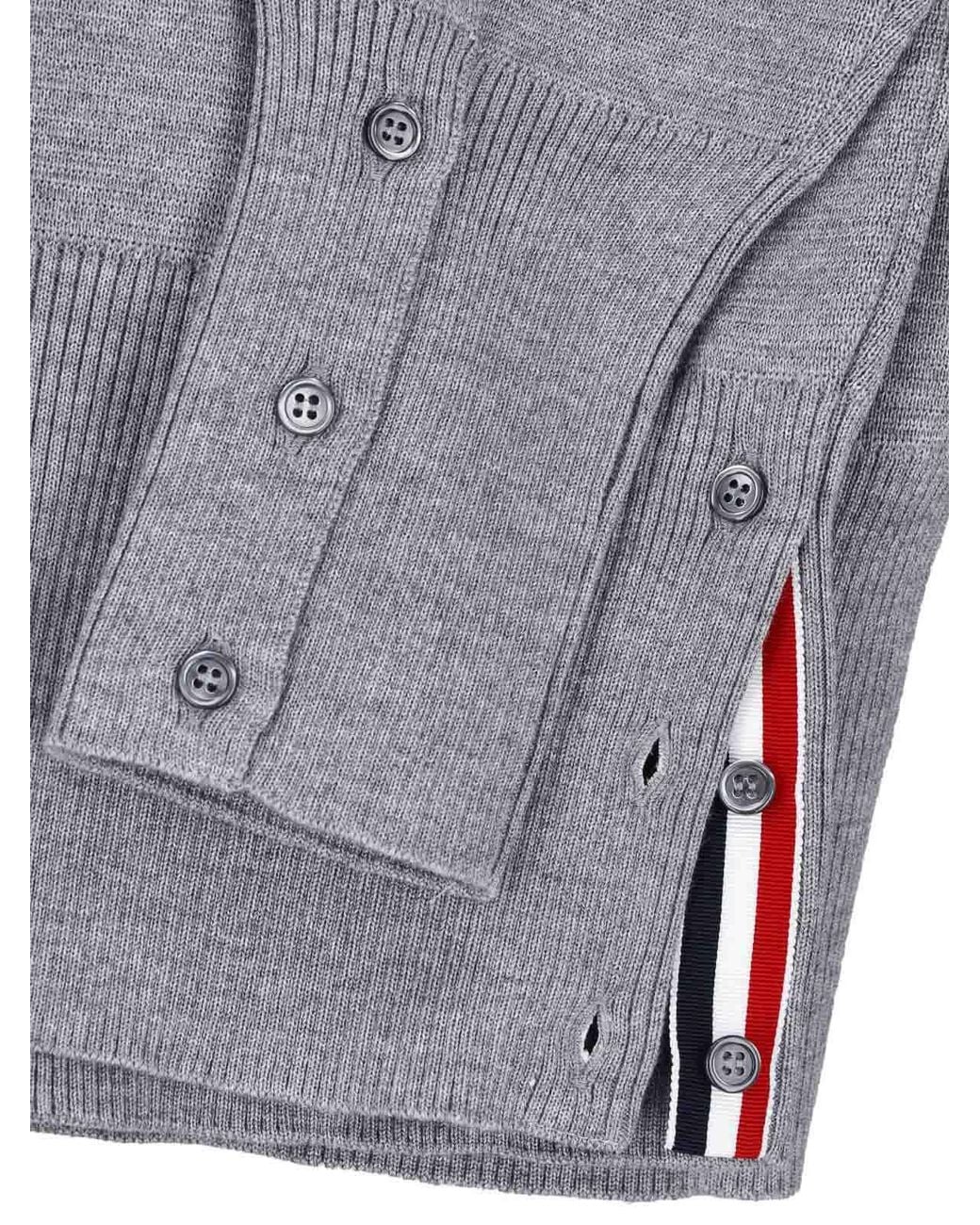 Suéter Cuello Redondo Thom Browne de hombre de color Gray