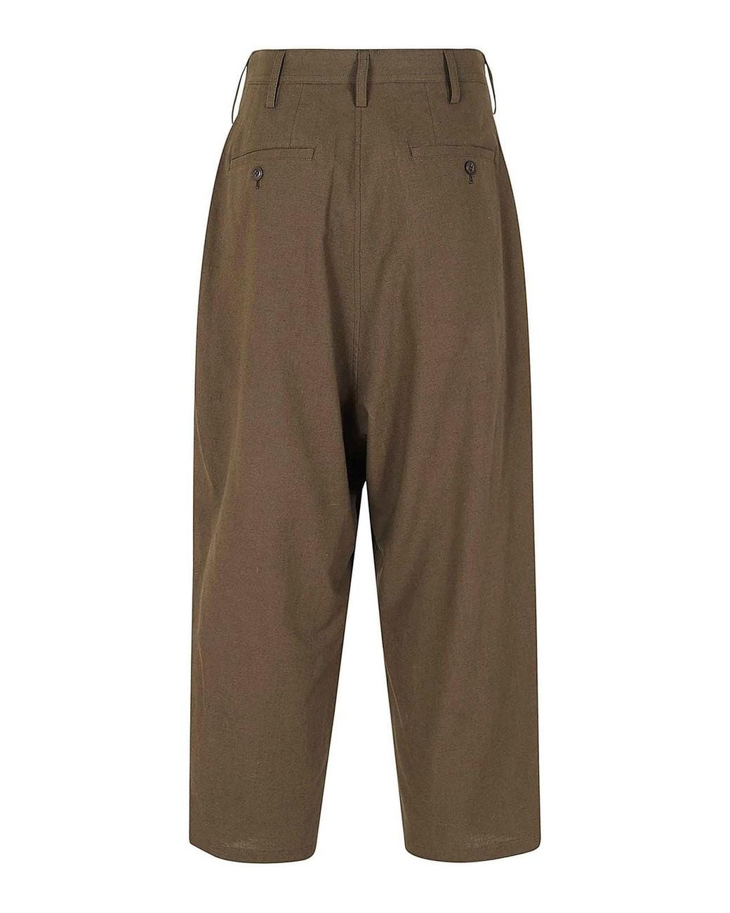 Yohji Yamamoto Green Casual Trousers