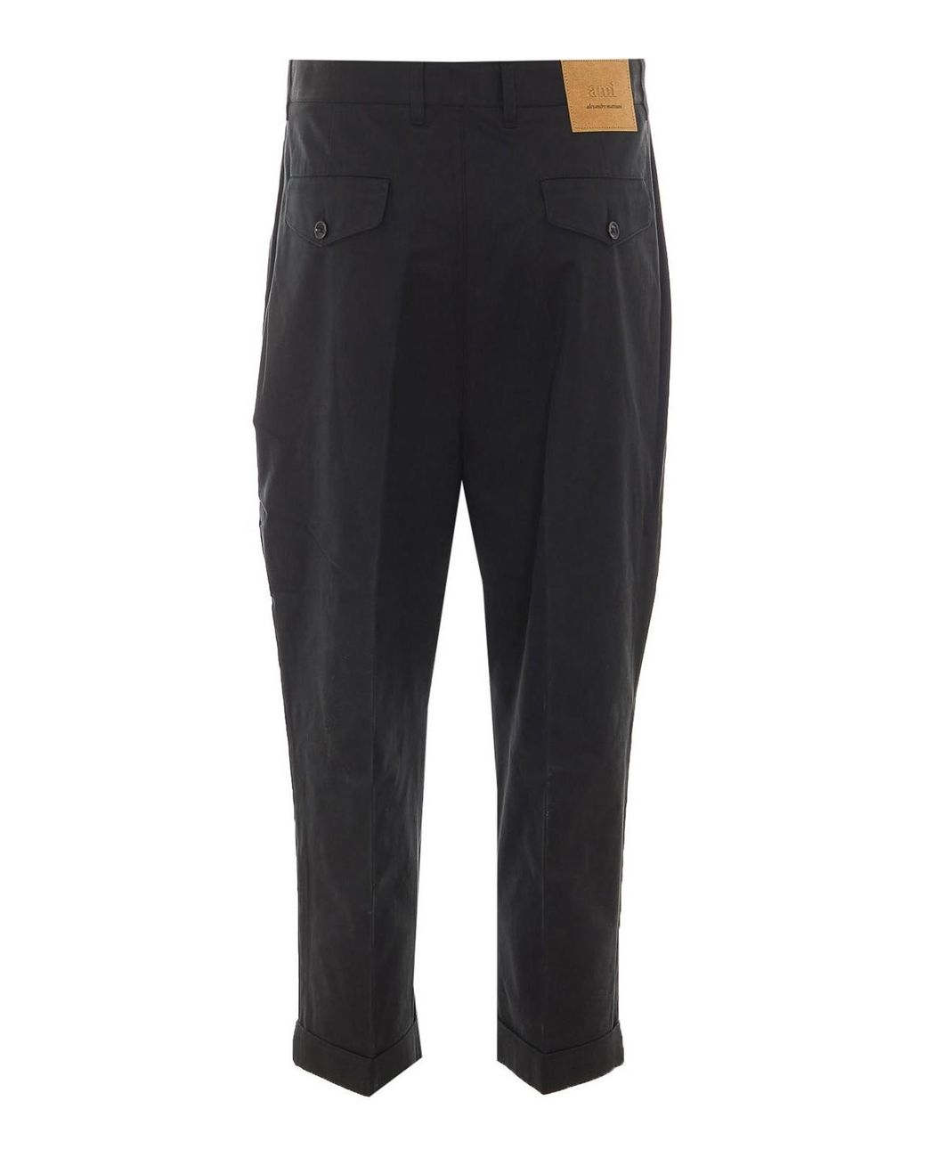 AMI Black Carrot Track Pants for men