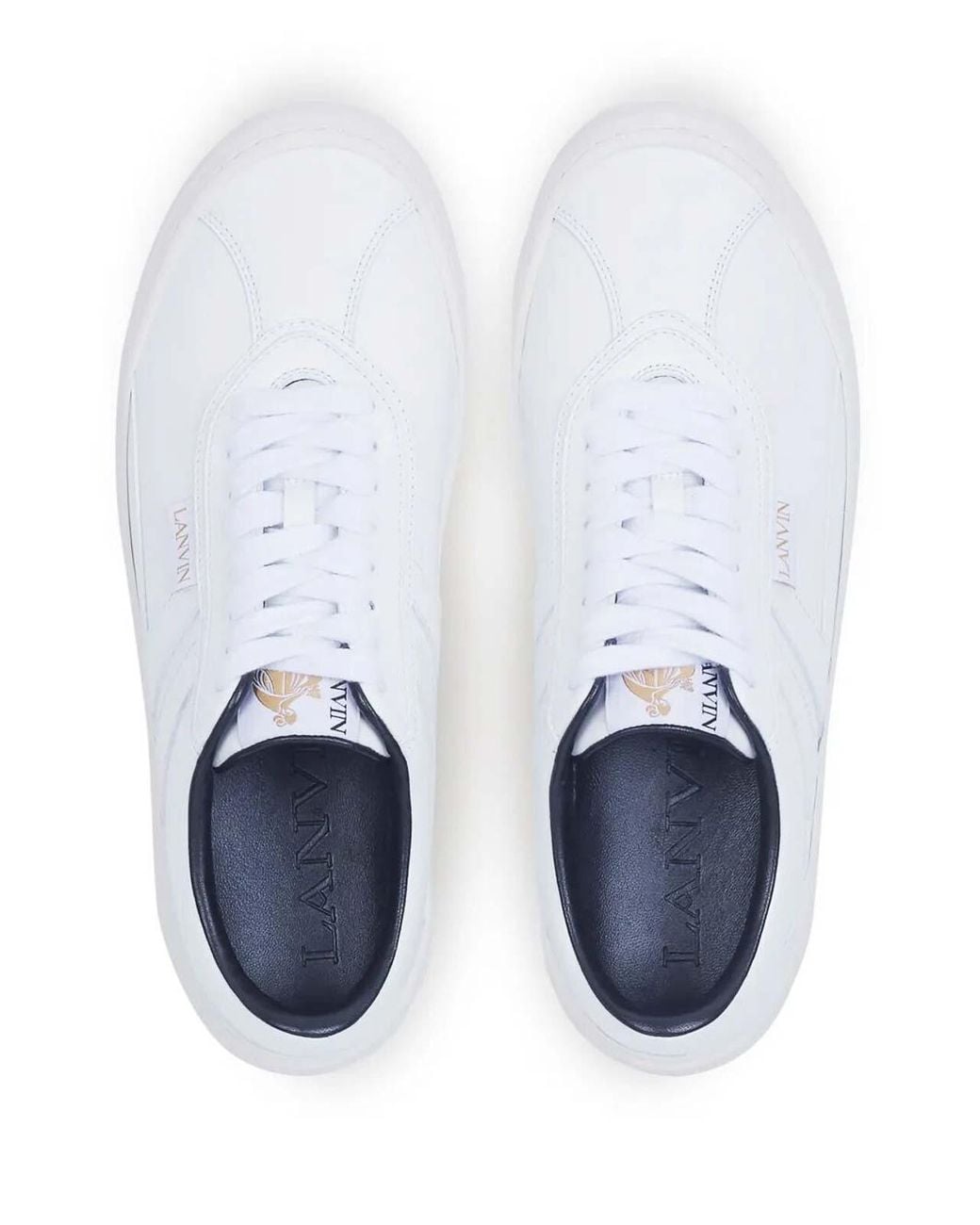 Lanvin White Leather Sneakers for men