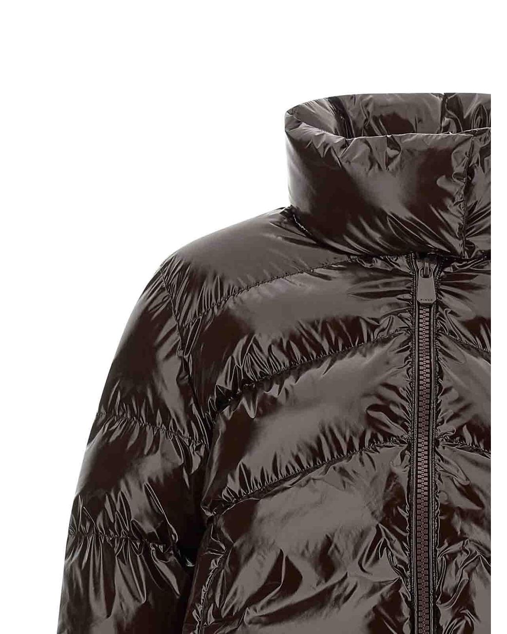 Pinko Brown 'Love Birds' Down Jacket