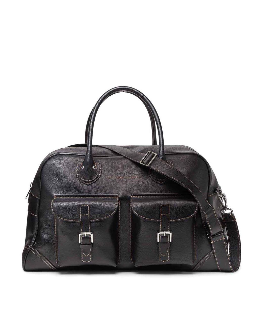 Brunello Cucinelli Black Weekender Bag for men
