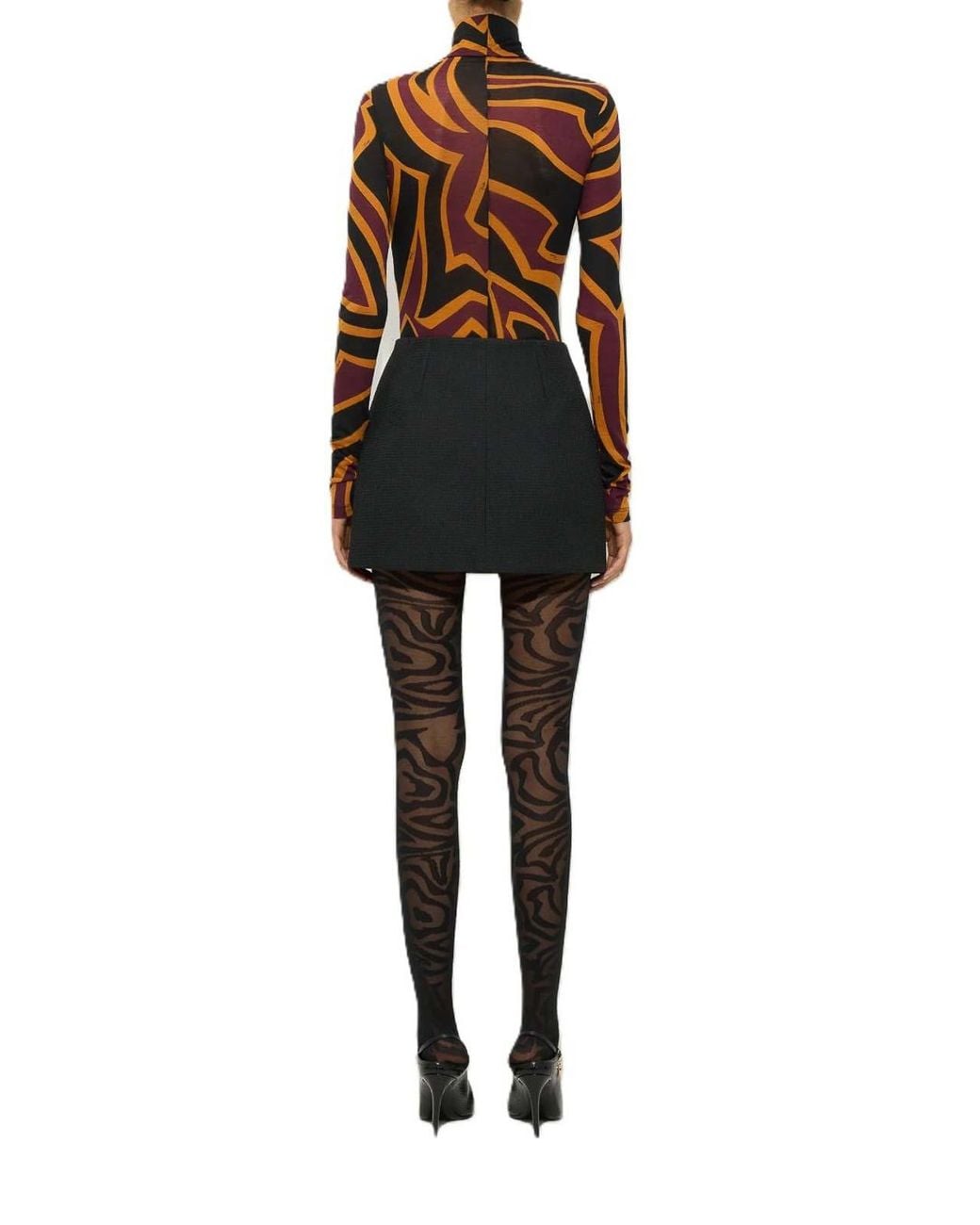 Emilio Pucci Black T-Shirt Labirinto