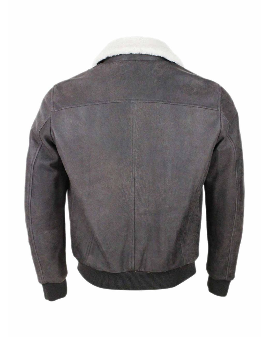 Barba Napoli Gray Leather Jacket for men