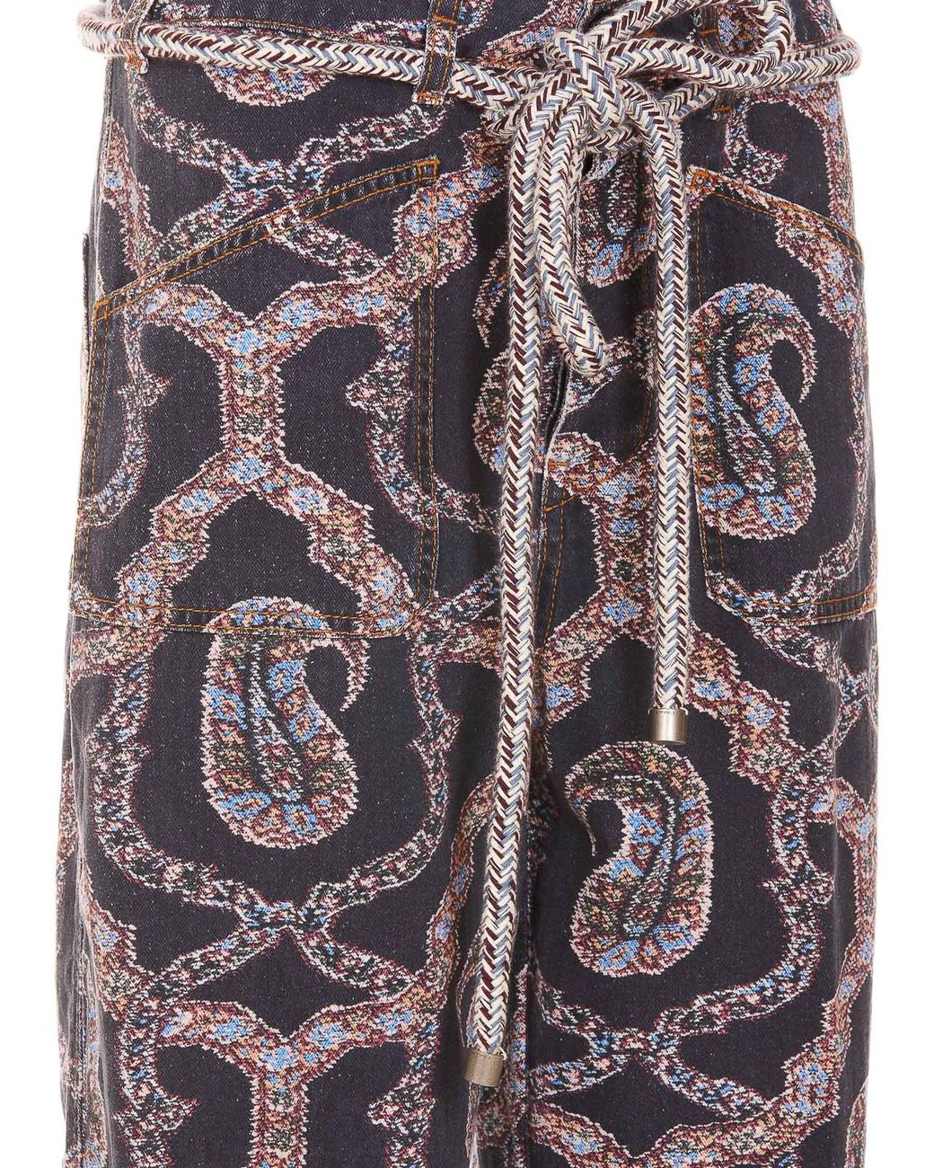 Etro Gray Cotton Pants