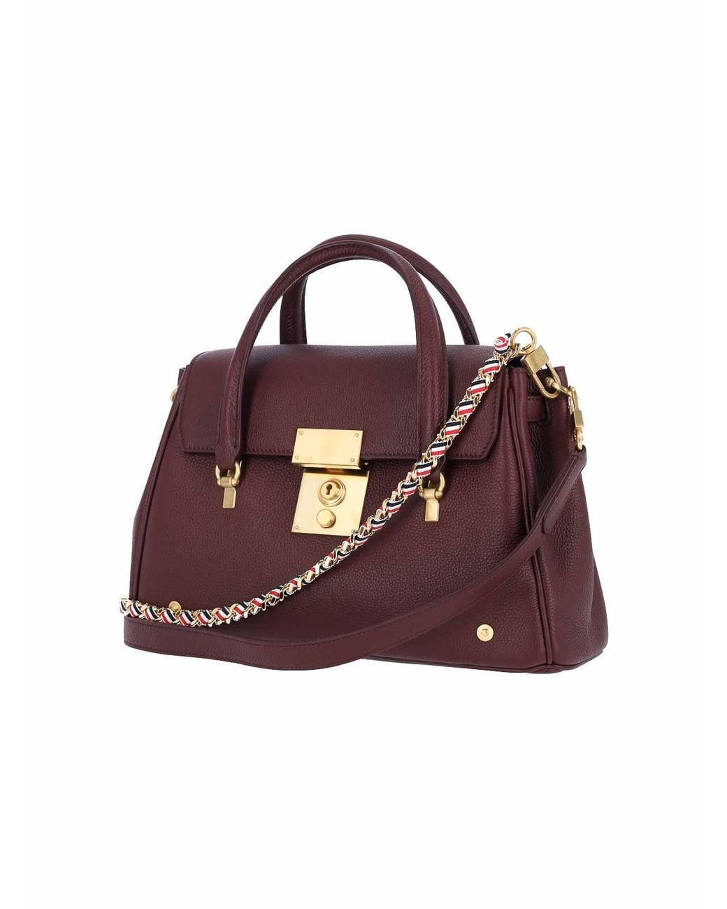 Thom Browne Purple Bolton Small Bag