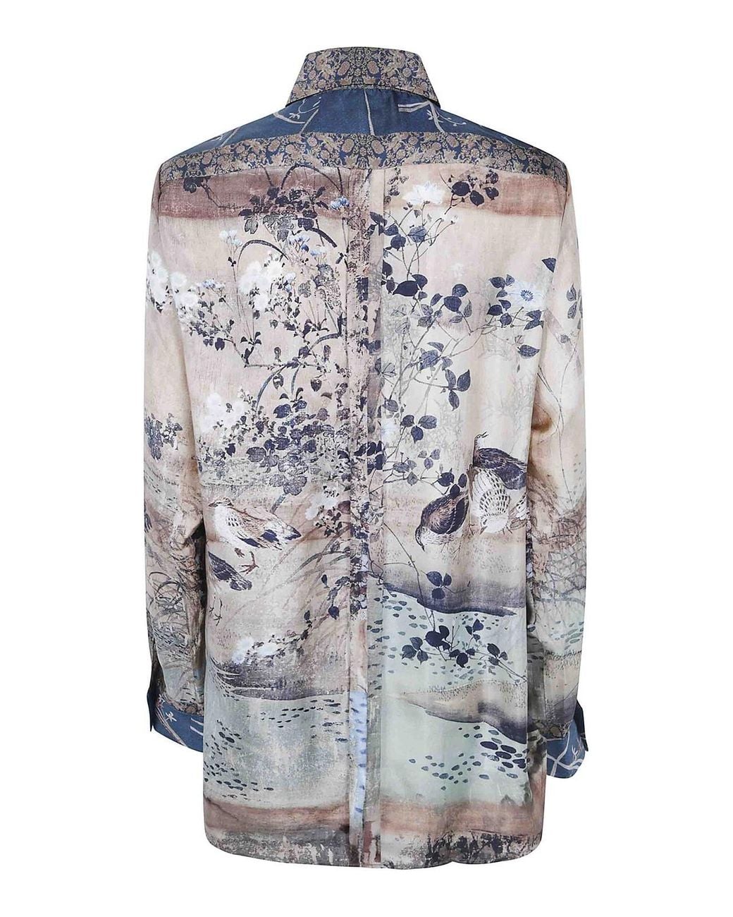 Pierre Louis Mascia Gray Aloe S Long Sleeves Shirt