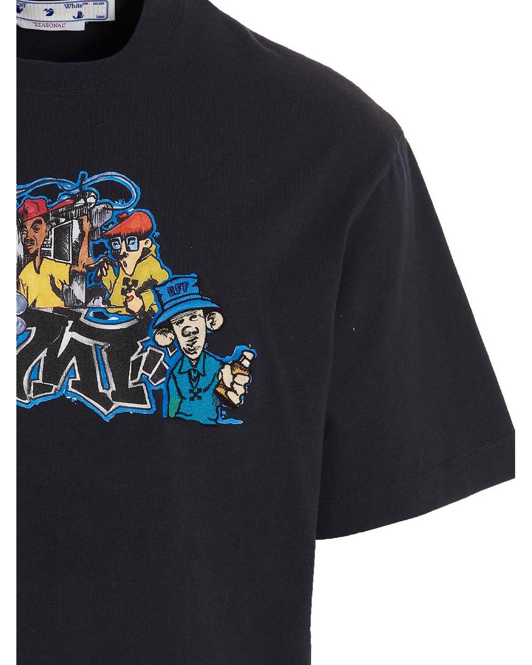 Off White c o Virgil Abloh T shirt Graffiti Skate in Blue for Men