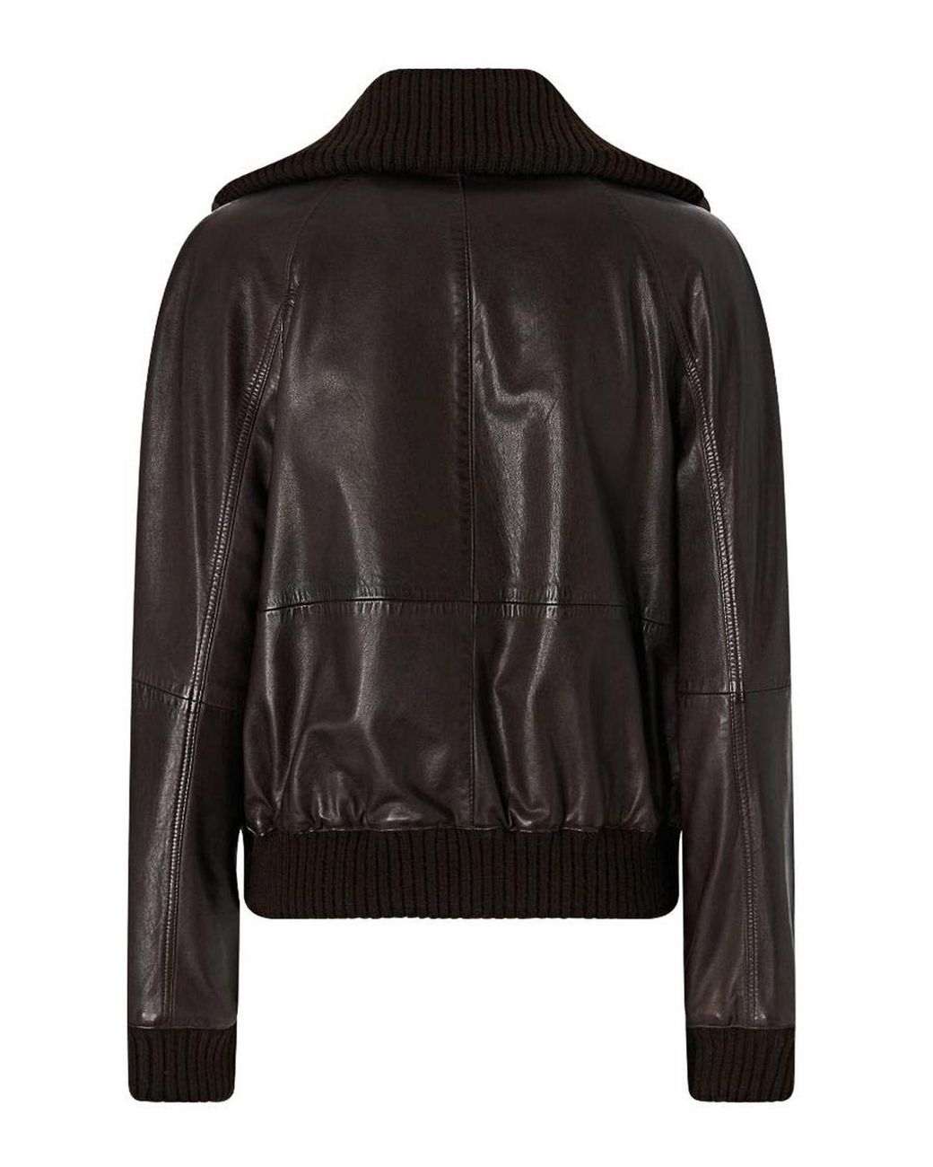 Pinko Black Bluma Faux Leather Jacket With Zip