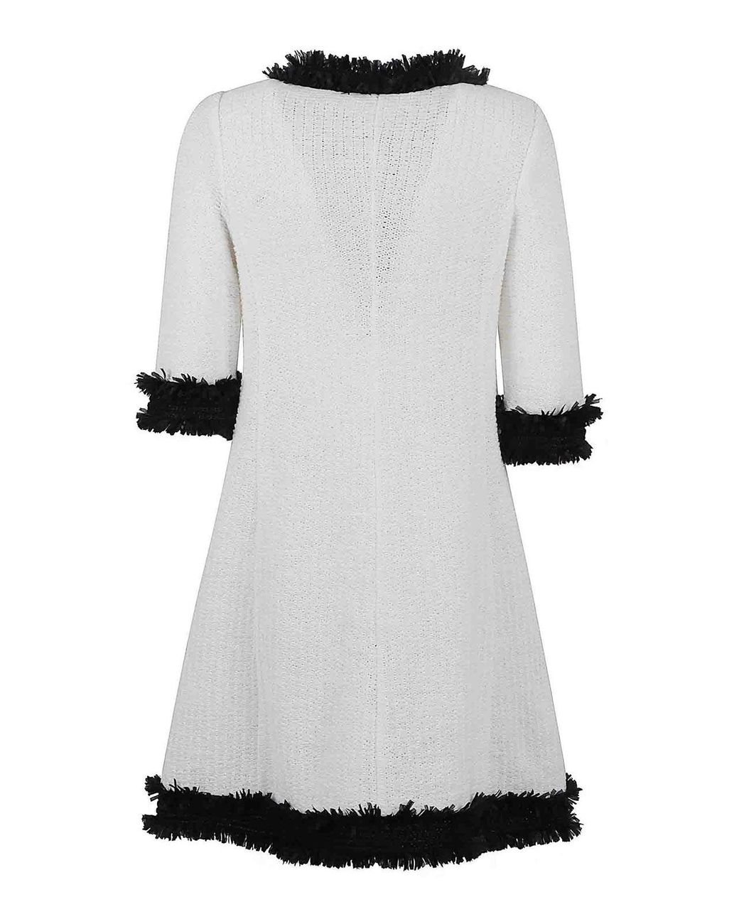 Charlott White Tropical Roundneck Jacket