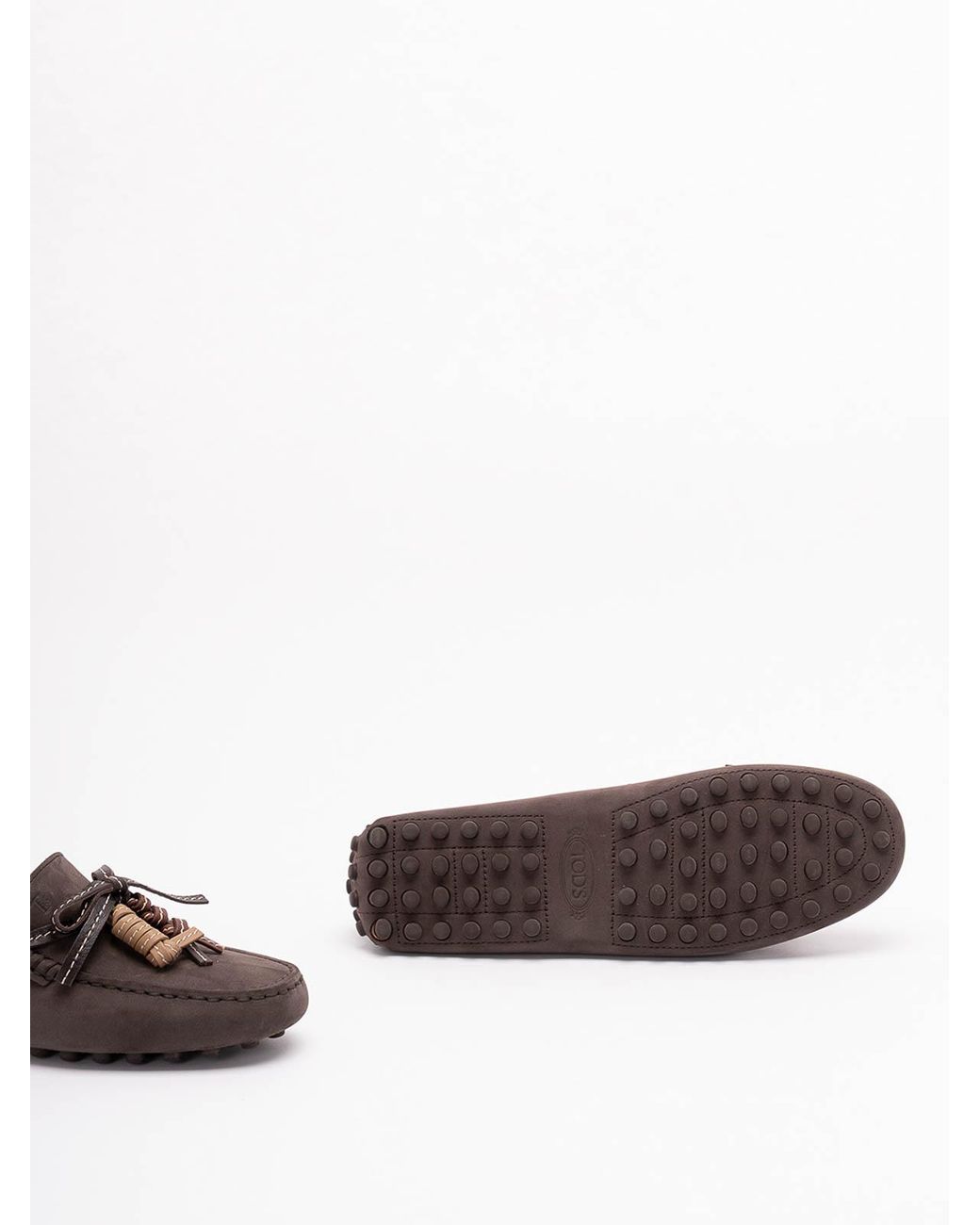 Tod's Brown Glove Gommino Loafers