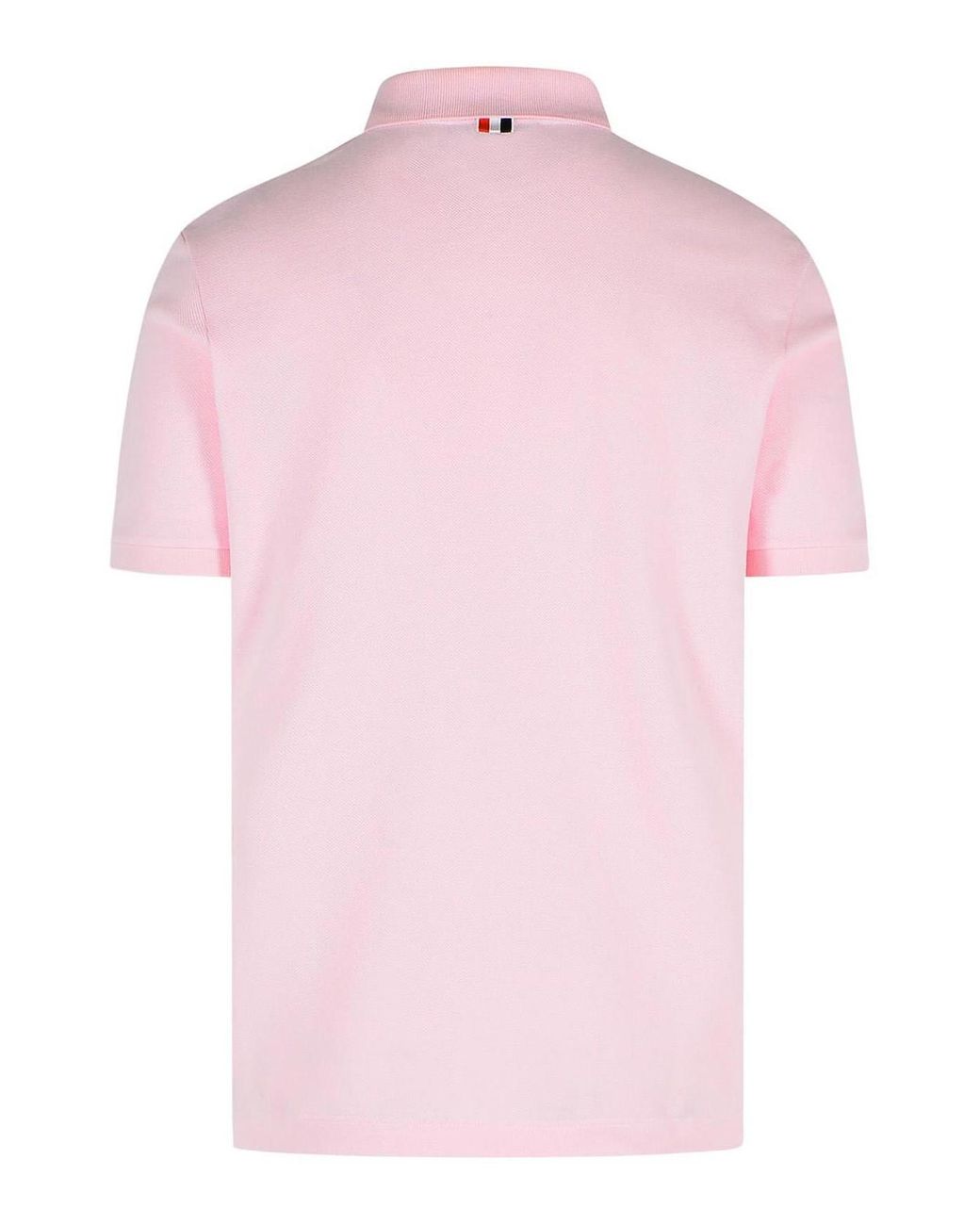 Thom Browne Pink Cotton Polo Shirt for men