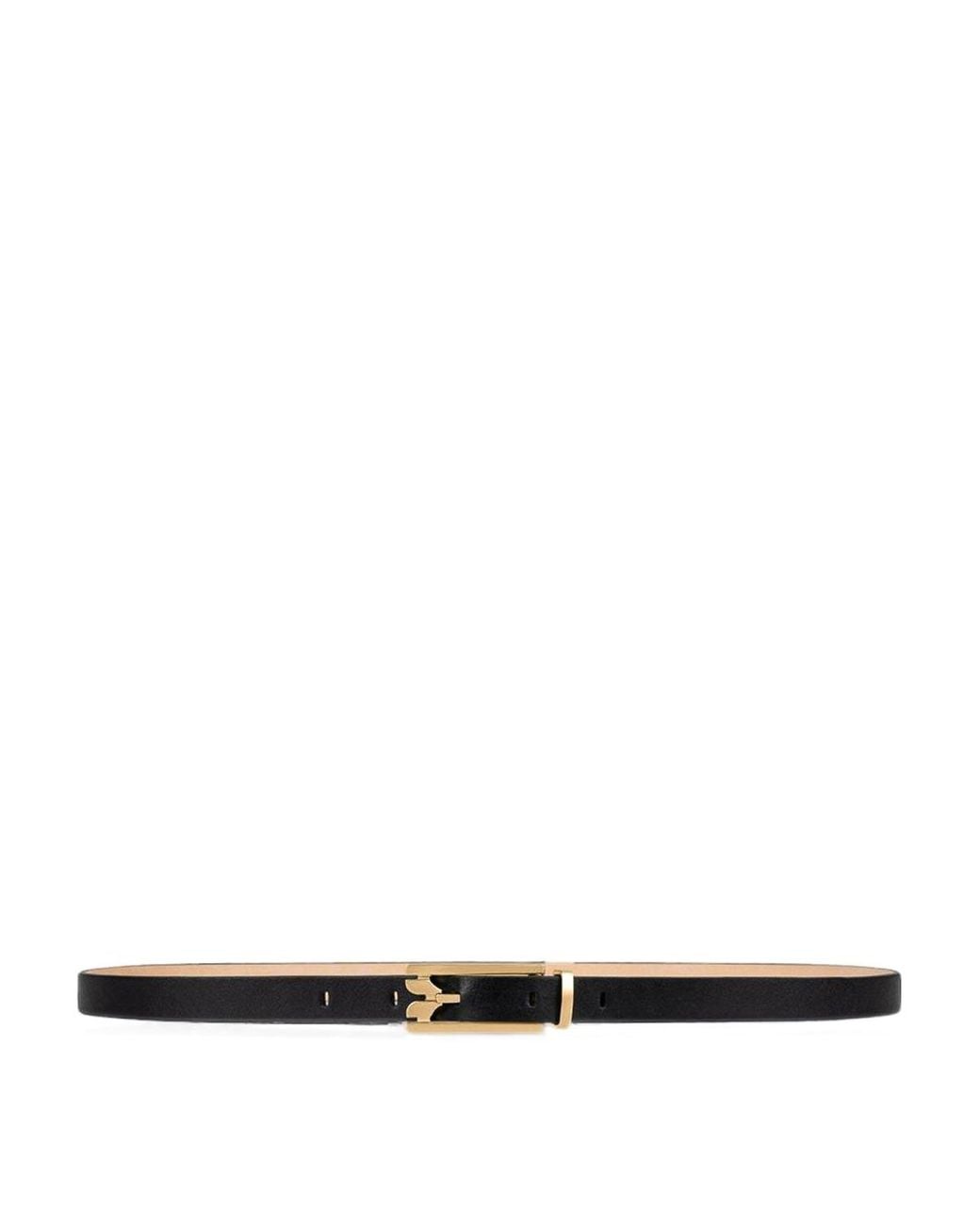 Victoria Beckham White Leather Belt