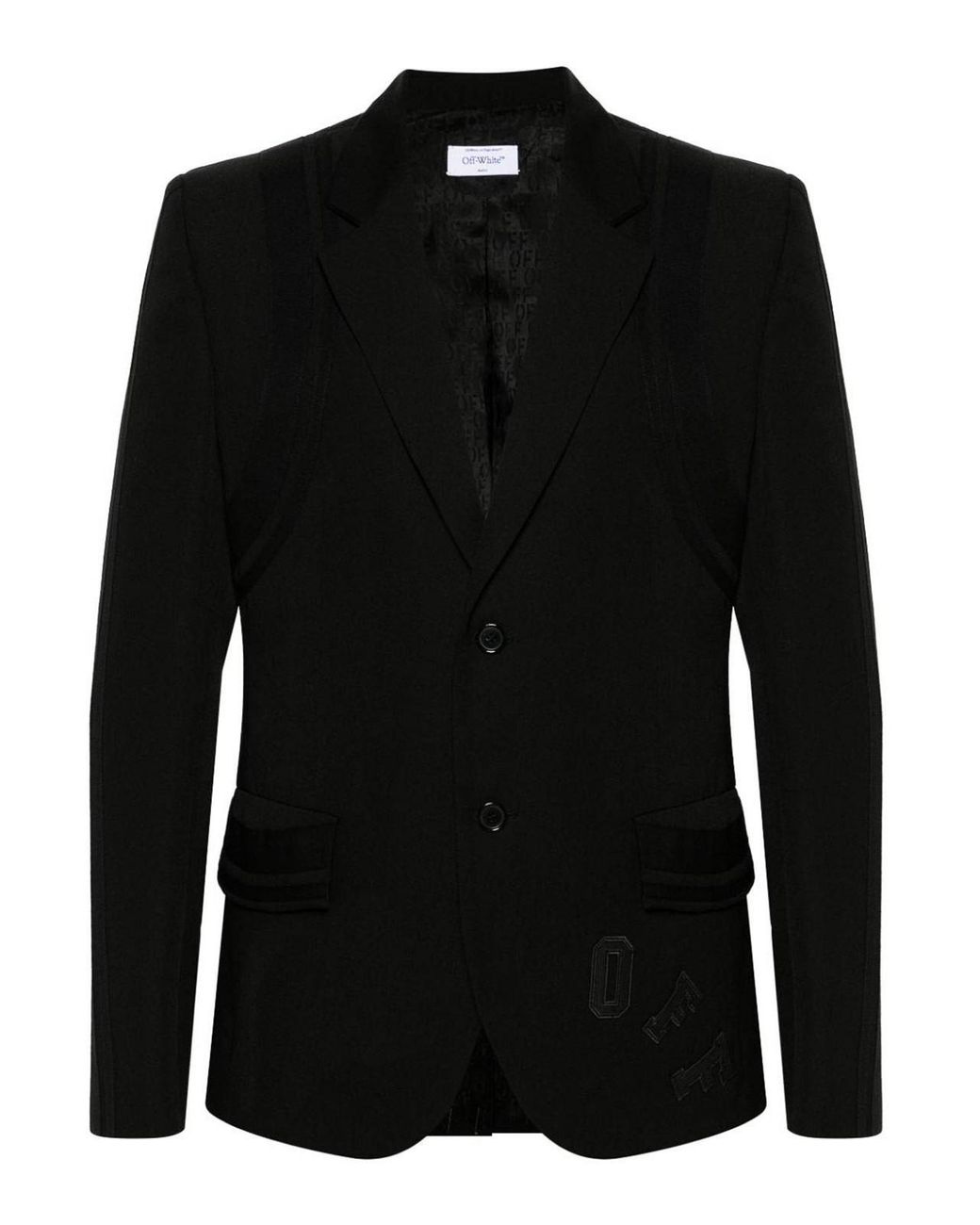 Off-White c/o Virgil Abloh Black Single-Breasted Blazer for men