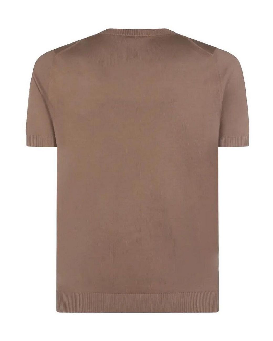 Malo Brown Cotton Round Neck for men