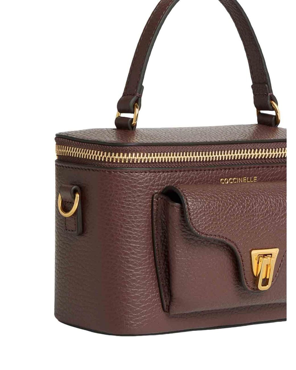Coccinelle Brown Beat Generation Mini Leather Bag